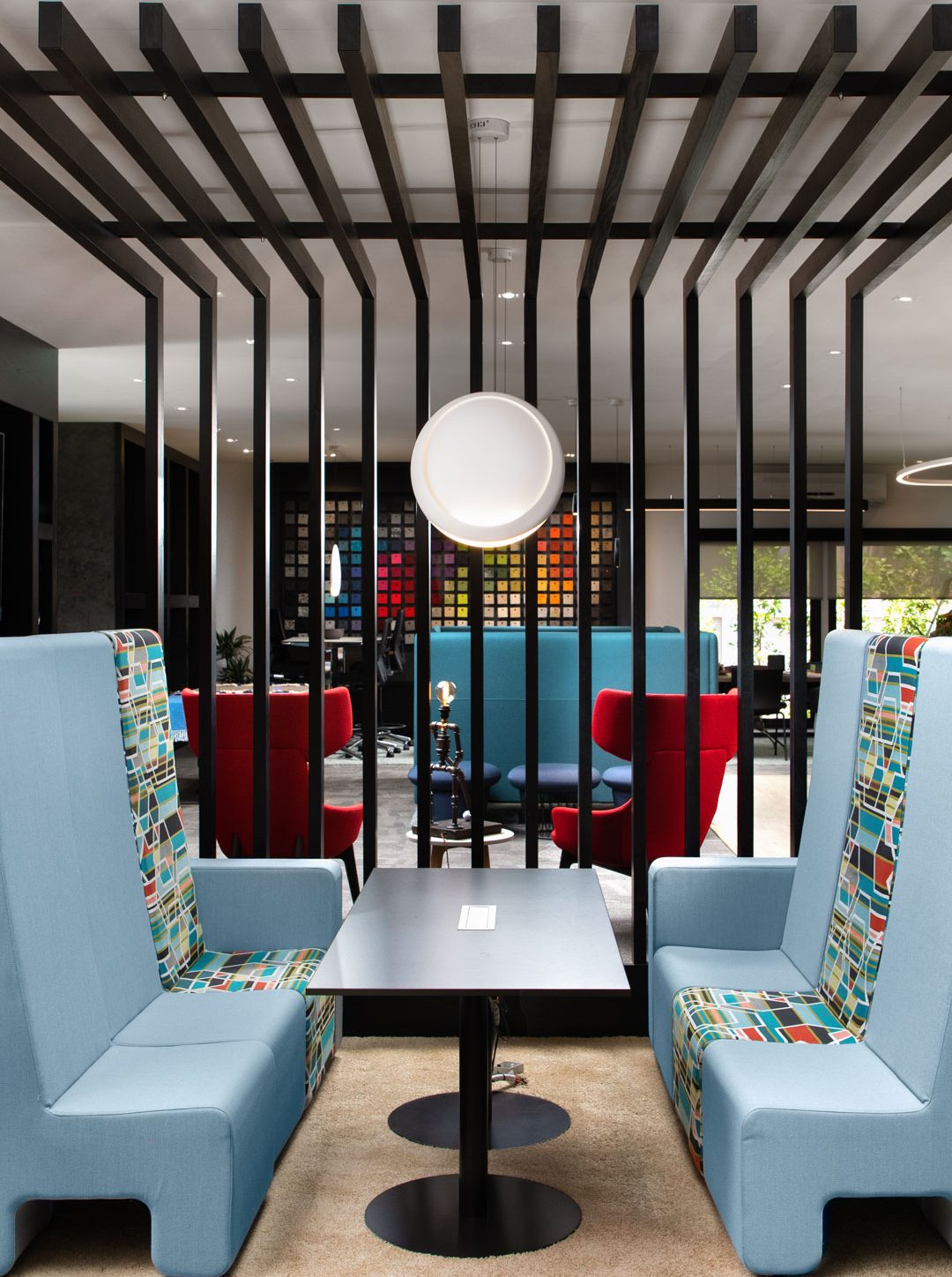 Interior design of a villa turned office by Dan Design, specialists in villas Indoor Outdoor Design Abu Dhabi