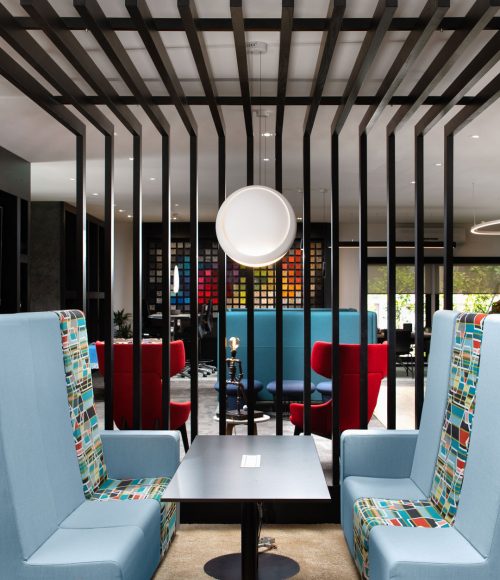 Interior design of a villa turned office by Dan Design, specialists in villas Indoor Outdoor Design Abu Dhabi
